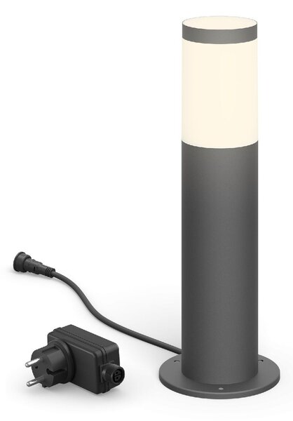 Venkovní sloupkové Low Voltage LED svítidlo 1x6W 600lm 2700K IP44 nestmívatelné, antracitové