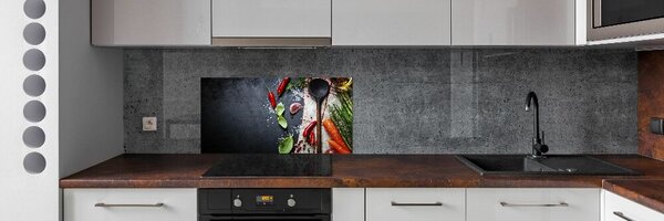 Skleněný panel do kuchynské linky Ingredience pksh-73254756