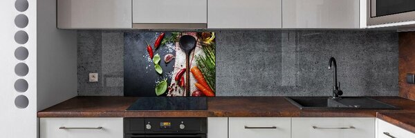 Skleněný panel do kuchynské linky Ingredience pksh-73254756