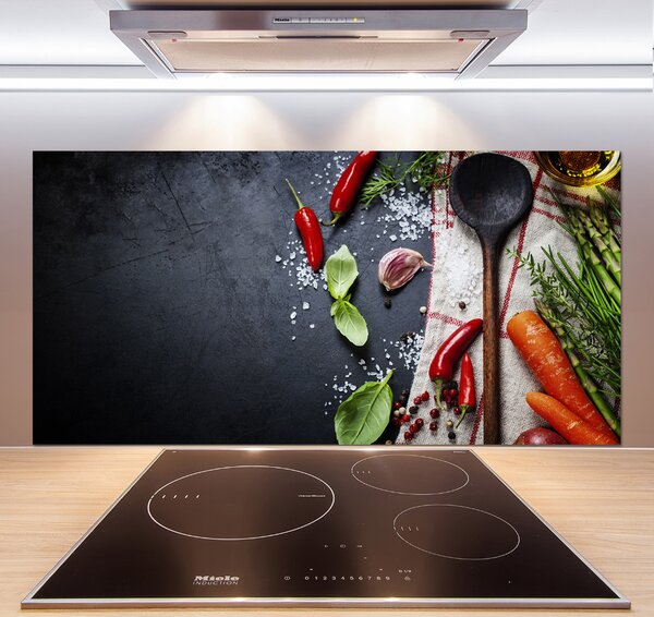 Skleněný panel do kuchynské linky Ingredience pksh-73254756