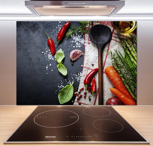 Skleněný panel do kuchynské linky Ingredience pksh-73254756