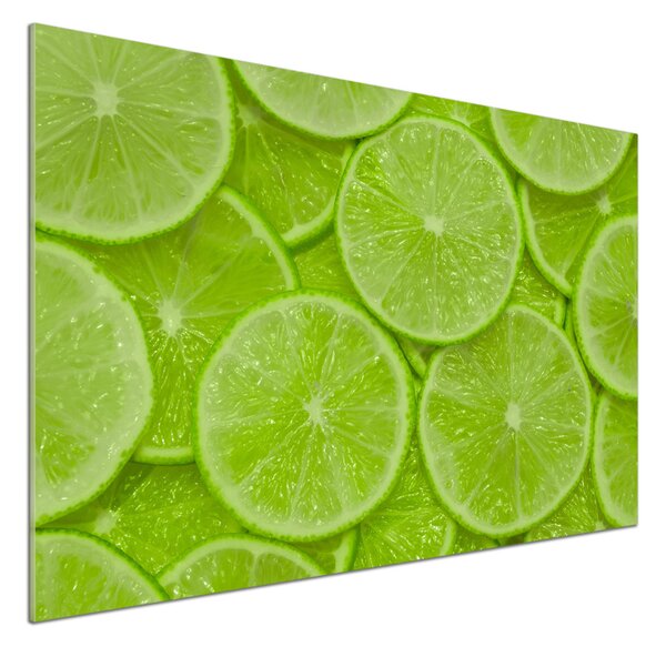 Skleněný panel do kuchyně Limetky pksh-73344255