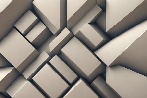 Fototapeta Skupina bílých kostek, Geometrické 3D fototapety, Populární fototapety, u94719 - Tapeko.co.cz