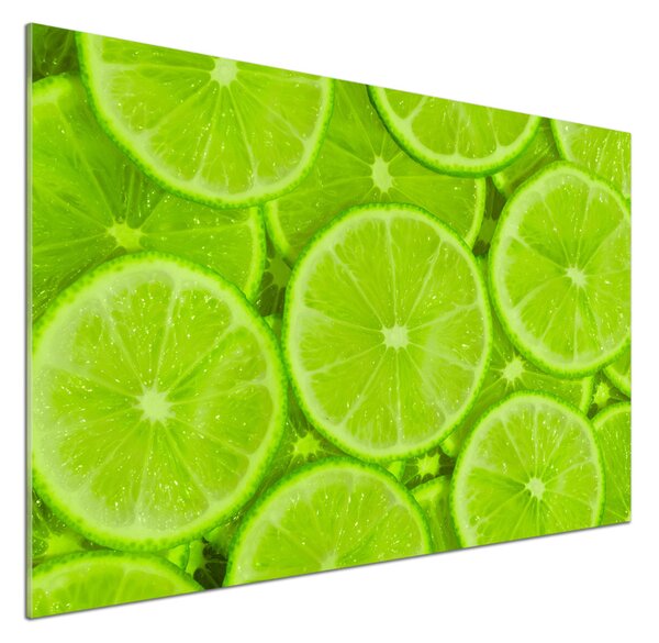 Skleněný panel do kuchyně Limetky pksh-73345991