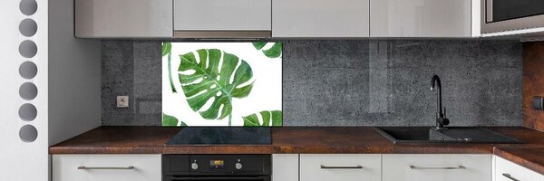 Skleněný panel do kuchynské linky Monstera pksh-73453998