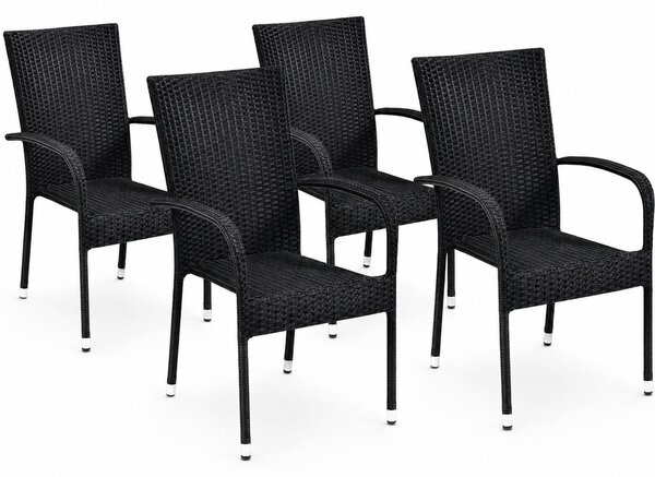 Set zahradních ratanových křesel Paris, 4 ks, 4 křesla