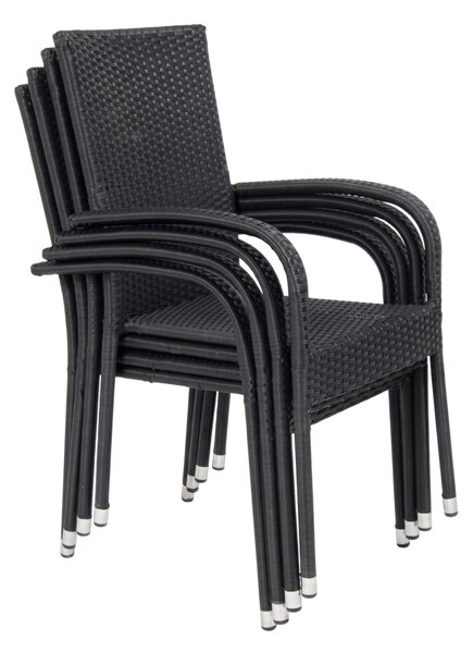 Set zahradních ratanových křesel Paris, 4 ks, 4 křesla