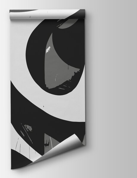 Fototapeta Černobílý obraz vířivého vzoru, Designové fototapety na zeď, Populární fototapety, w00964 - Tapeko.co.cz