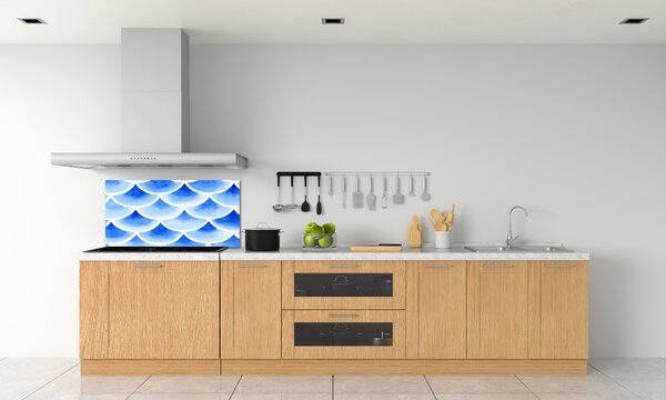 Dekorační panel sklo Rybí šupiny pksh-73675599