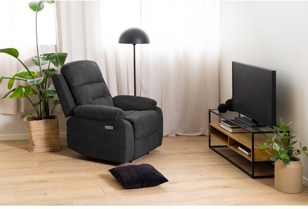 Antracitové relaxační křeslo Vansbro – Actona