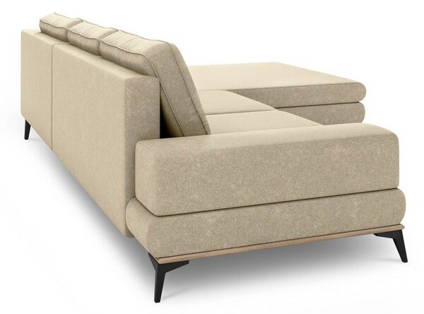 Béžová rozkládací rohová pohovka Windsor & Co Sofas Planet, pravý roh