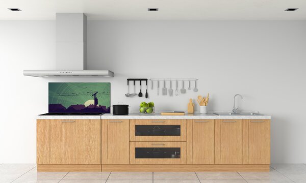 Dekorační panel sklo Ptáci město pksh-73778938