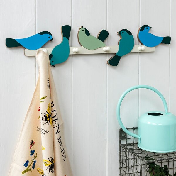 Modrý nástěnný věšák Garden Bird – Rex London