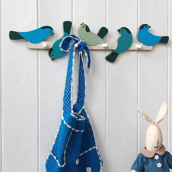 Modrý nástěnný věšák Garden Bird – Rex London