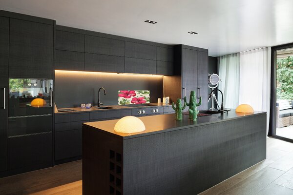 Panel do kuchyně Růžový hibiskus pksh-74431005