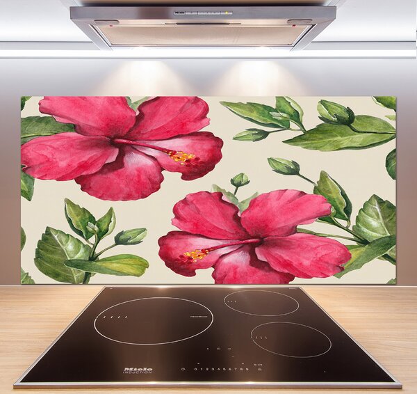 Panel do kuchyně Růžový hibiskus pksh-74431005