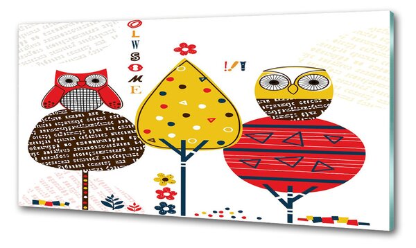 Panel do kuchyně Sovy na stromě pksh-74529637