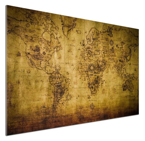 Panel do kuchyně Stará mapa světa pksh-74813931