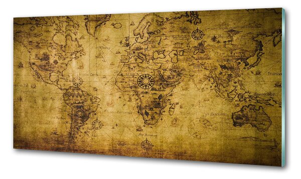 Panel do kuchyně Stará mapa světa pksh-74813931