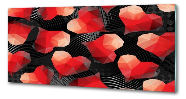 Panel do kuchyně Geometrická srdce pksh-74826446