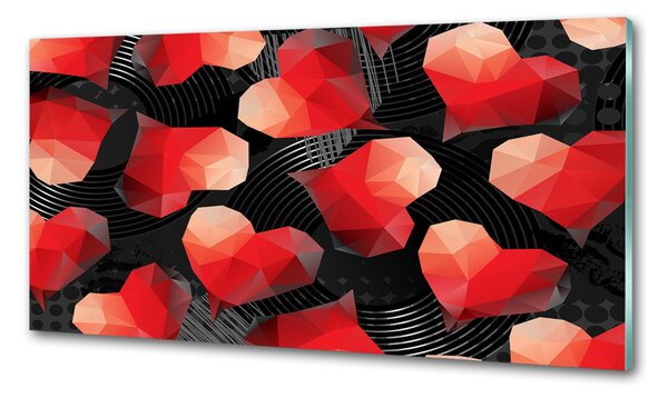 Panel do kuchyně Geometrická srdce pksh-74826446