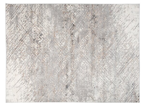 Makro Abra Kusový koberec VALLEY D714A Moderní šedý bílý Rozměr: 80x150 cm