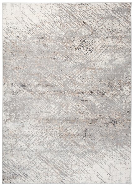 Makro Abra Kusový koberec VALLEY D714A Moderní šedý bílý Rozměr: 80x150 cm