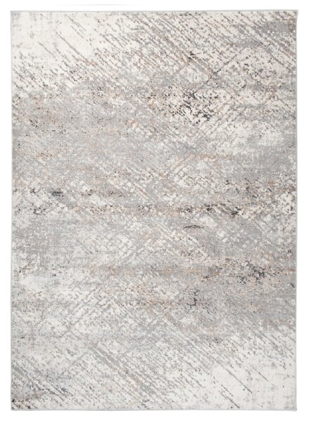Makro Abra Kusový koberec VALLEY D714A Moderní šedý bílý Rozměr: 80x150 cm
