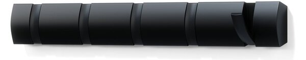 Černý nástěnný věšák z topolového dřeva Flip – Umbra