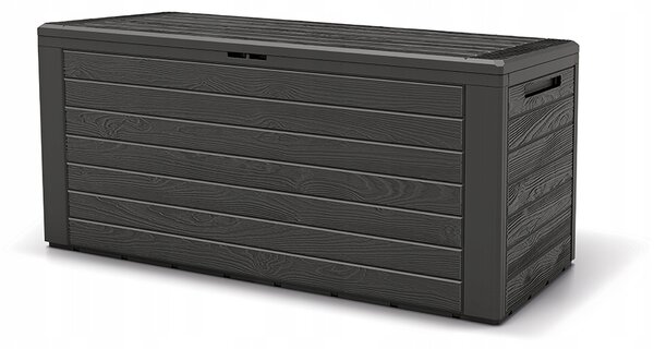 Zahradní úložný box Prosperplast WoodeBox 280 l, hnědý