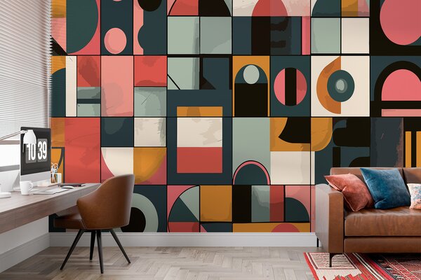 Fototapety Bahaus styl, Fototapety abstraktní, w01075 : uwalls.cz