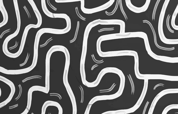 Fototapeta Černobílé bludiště, Designové fototapety na zeď, Populární fototapety, w00972v2 - Tapeko.co.cz