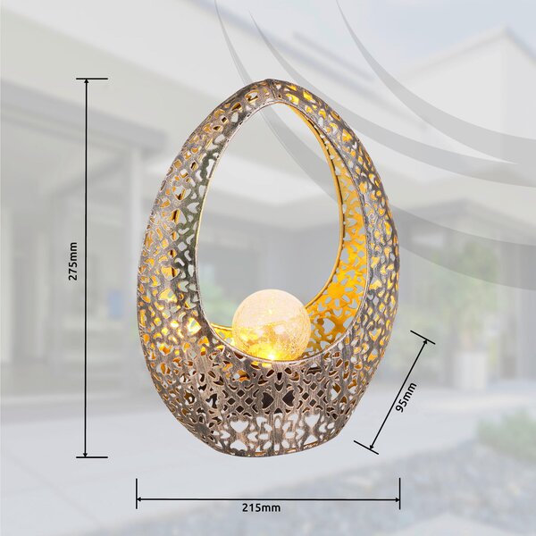 SOLÁRNÍ SVÍTIDLO 21.5/9.5/27.5 cm Globo - Solární světla, Online Only
