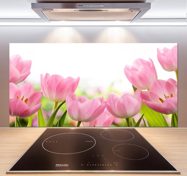 Panel do kuchyně Růžové tulipány pksh-76412458
