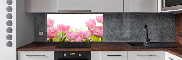 Panel do kuchyně Růžové tulipány pksh-76412458
