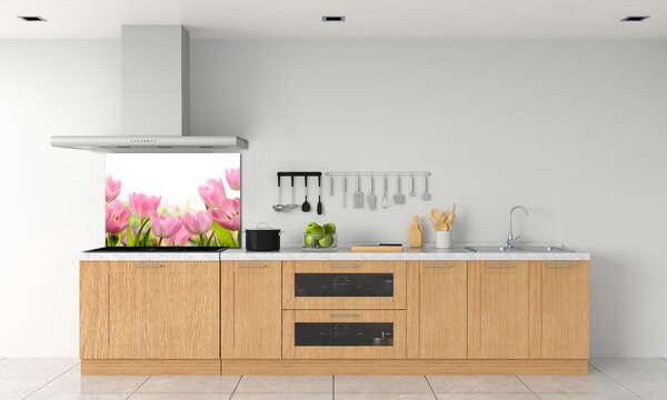 Panel do kuchyně Růžové tulipány pksh-76412458
