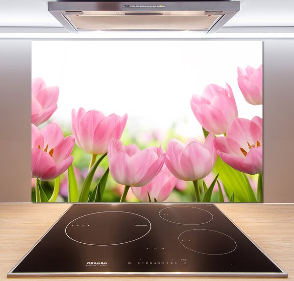 Panel do kuchyně Růžové tulipány pksh-76412458