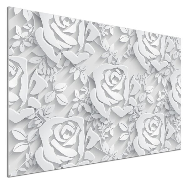 Skleněný panel do kuchynské linky Růže vzor pksh-76755101
