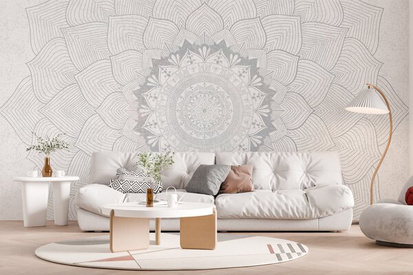 Fototapety Kulatá mandala, tapeta pro prostor na jógu nebo pro harmonizaci osobního prostoru. Nástěnná, Fototapety designové, w01088v2 : uwalls.cz