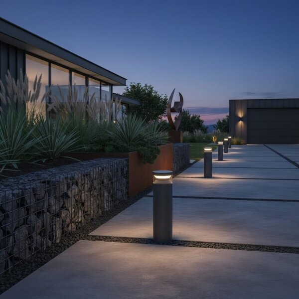 Ideal Lux - LED Venkovní lampa BOEING LED/14W/230V 40 cm IP65 černá