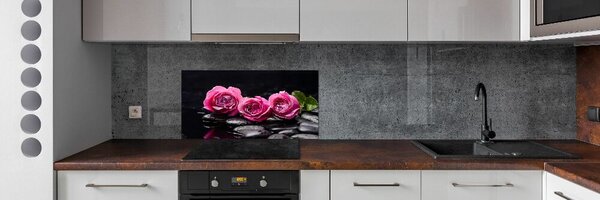 Dekorační panel sklo Růžové růže pksh-77048055