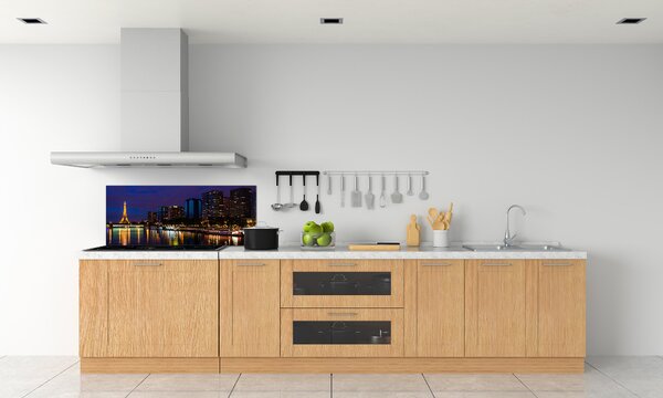 Dekorační panel sklo Noční Paříž pksh-76924158