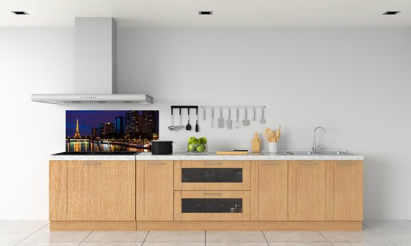 Dekorační panel sklo Noční Paříž pksh-76924158