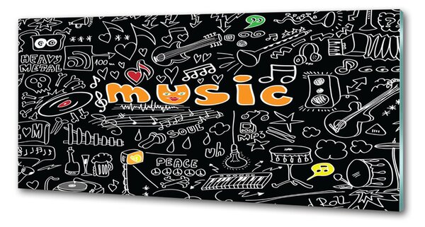 Panel do kuchyně Hudební symboly pksh-77406264