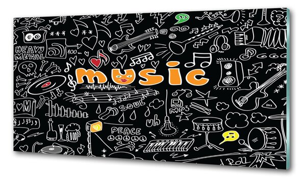 Panel do kuchyně Hudební symboly pksh-77406264