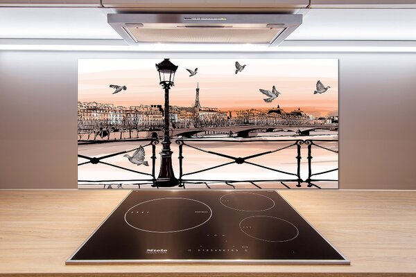 Panel do kuchyně Soumrak v Paříži pksh-77436218