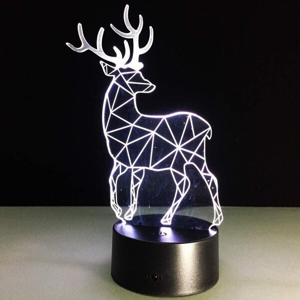Lampa s 3D iluzí - jelen