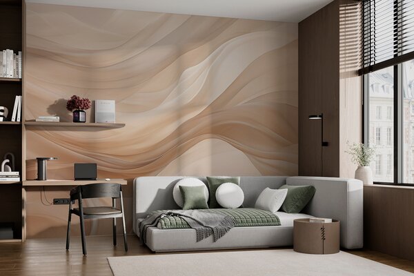 Fototapety Jemné béžové pozadí, Fototapety 3D, Fototapety 3d geometrické tvary, w01641 : uwalls.cz