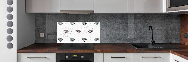 Skleněný panel do kuchynské linky Diamanty pksh-77866968