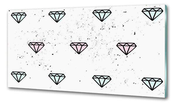 Skleněný panel do kuchynské linky Diamanty pksh-77866968